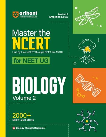 Book cover number 1 for Master The NCERT For NEET UG Biology Volume 2 2000+ MCQ written by Sanjay Sharma, Parul Goel published by Arihant Prakashan