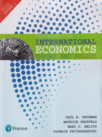 Book cover number 1 for International Economics written by Paul R. Krugman published by Pearson Education