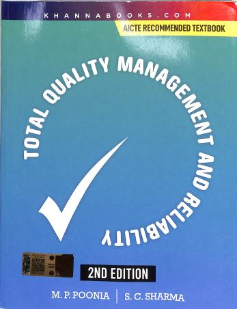 Book cover number 1 for Total Quality Management written by S. C. Sharma, M. P. Poonia published by Khanna Book Publishing Co. (P) Ltd.
