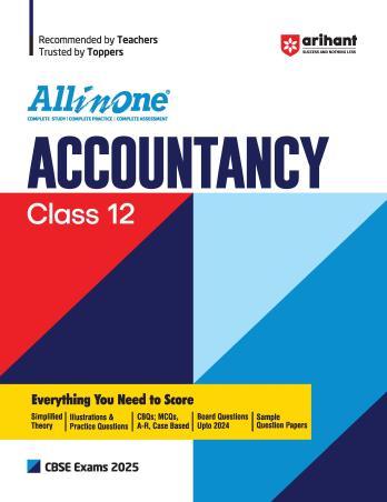 Book cover number 1 for All In One Accountancy Class 12 CBSE (2025 Exams) written by Richa Makkar published by Arihant Prakashan