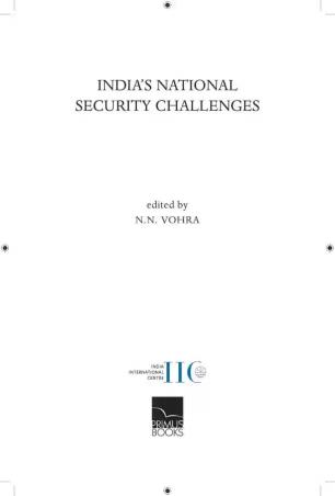 Book cover number 1 for India’s National Security Challenges written by N. N. Vohra published by Primus Books