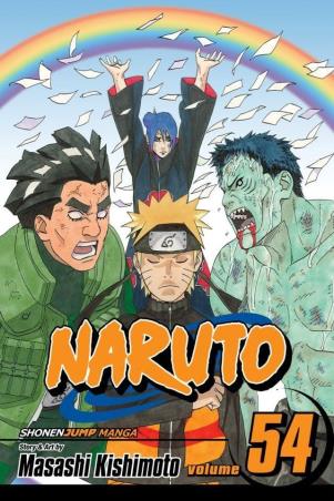 Book cover number 1 for Nruto volume- 54 written by Masashi Kishimoto published by Viz Media