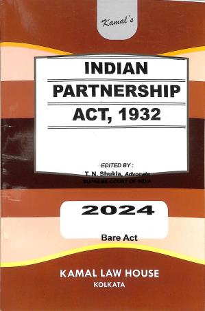 Book cover number 1 for Indian Partnership Act, 1932 (2024) Bare Act written by T. N. Shukla published by Kamal Law House