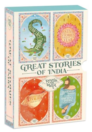 Book cover number 1 for Great Stories Of India (Roots Of India) written by Deepa Agarwal, Rachna Chhabria published by Harper Collins Publishers