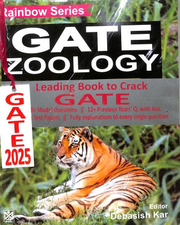 Book cover number 1 for Rainbow Series GATE Zoology (2025) written by Debasish Kar published by Current Books International