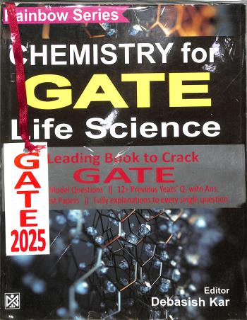 Book cover number 1 for Rainbow Series Chemistry For GATE Life Science (2025) written by Debasish Kar published by Current Books International