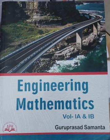 Book cover number 1 for Engineering Mathematics Vol. 1A & 1B written by Guruprasad Samanta published by Aryan Publishing House