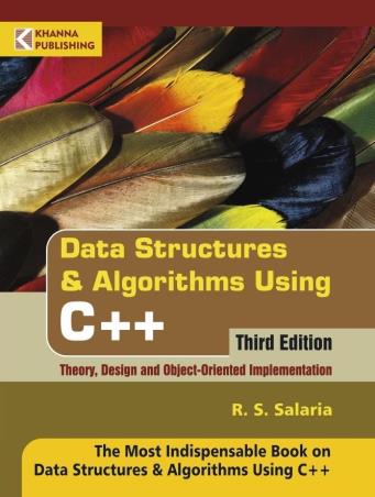 Book cover number 1 for Data Structures & Algorithms Using C++ written by R. S. Salaria published by Khanna Publishing House