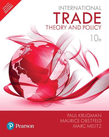 Book cover number 1 for International Trade : Theory And Policy written by Paul R. Krugman, Maurice Obstfeld, Marc Melitz published by Pearson Education