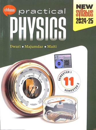 Book cover number 1 for Chhaya Practical Physics Class 11 Semester 1 & 2 (2024-25) written by Mrinal Kanti Dwari published by Chhaya Prakashani Pvt. Ltd.