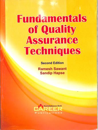 Book cover number 1 for Fundamentals Of Quality Assurance Techniques written by Ramesh Sawant, Sandip Hapse published by Pharma Career Publications