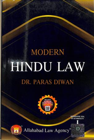 Book cover number 1 for Modern Hindu Law written by Paras Diwan published by Allahabad Law Agency