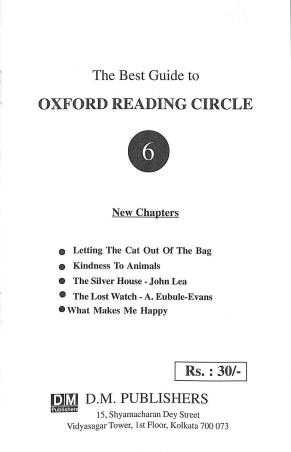 Book cover number 1 for The Best Guide Book To Oxford Reading Circle 6 (Due Part) written by NA published by D. M. Publishers