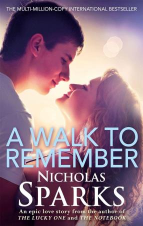 Book cover number 1 for A Walk To Remember written by Nicholas Sparks published by Hachette