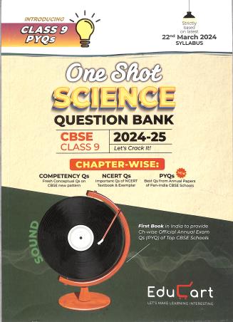 Book cover number 1 for One Shot Science Question Bank CBSE Chapter Wise Class 9 2024-25 written by Prashant Kirad published by Educart