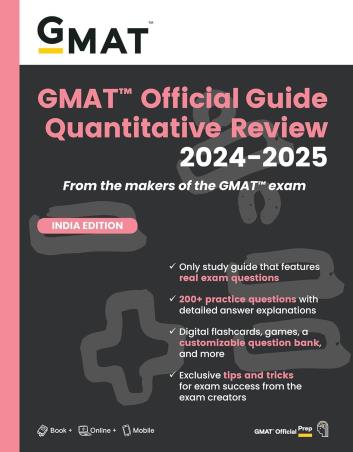 Book cover number 1 for GMAT Official Guide Quantitative Review 2024-2025 (India Edition) written by NA published by Wiley India Pvt. Ltd.