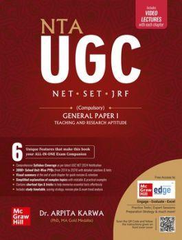 Book cover number 1 for NTA UGC NET, SET, JRF (Compulsory) General Paper 1 : Teaching And Research Aptitude written by Arpita Karwa published by McGraw Hill Education Private Limited