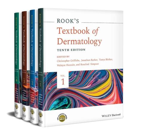 Book cover number 1 for Rook's Textbook of Dermatology (Set OF 4 Volumes ) written by Christopher E. M. Griffiths, Jonathan Barker, Tanya O. Bleiker, Walayat Hussain, Rosalind C. Simpson published by Wiley Blackwell