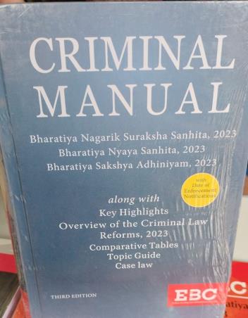 Book cover number 1 for Criminal Manual (3rd Edition) written by NA published by Eastern Book Company