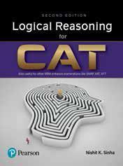 Book cover number 1 for Logical Reasoning For CAT written by Nishit K. Sinha published by Pearson Education
