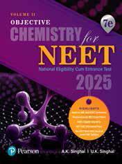 Book cover number 1 for Objective Chemistry For NEET Volume-2 (2025) written by A. K. Singhal, U. K. Singhal published by Pearson Education