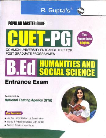 Book cover number 1 for R. Gupta's Popular Master Guide CUET - PG B. Ed Humanities And Social Science Entrance Exam written by NA published by Ramesh Publishing House