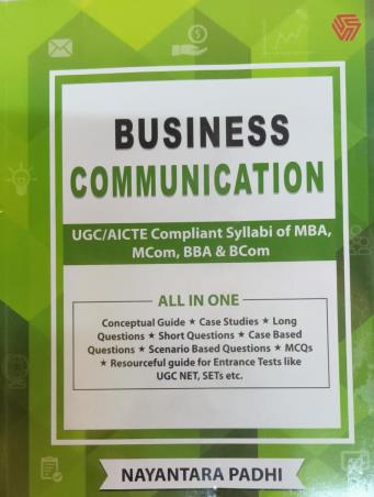 Book cover number 1 for Business Communication written by Nayantara Padhi published by Invincible Publishers