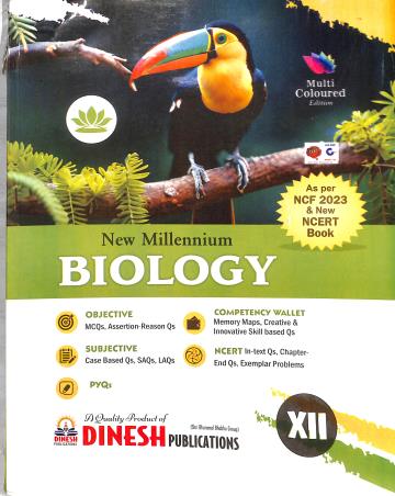 Book cover number 1 for New Millennium Biology 12 (NCF 2023) 2026 written by NA published by Dinesh Publications Pvt. Ltd.