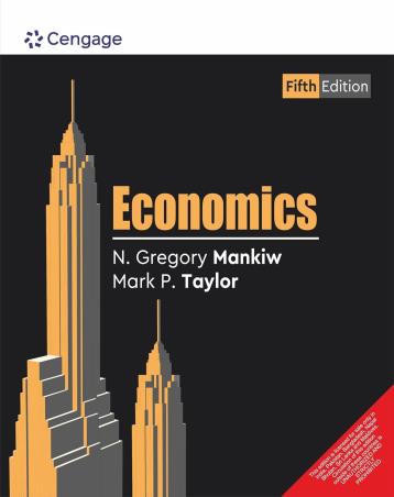 Book cover number 1 for Economics written by N. Gregory Mankiw, Mark P. Taylor published by Cengage Learning India Private Limited
