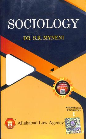 Book cover number 1 for Sociology (2024) written by S. R. Myneni published by Allahabad Law Agency