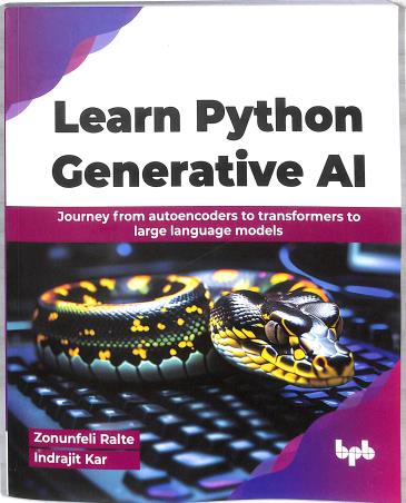 Book cover number 1 for Learn Python Generative AI written by Indrajit Kar, Zonunfeli Ralte published by BPB Publications
