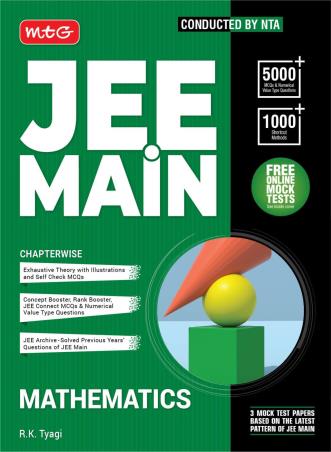 Book cover number 1 for JEE Main Chapterwise Mathematics (5000 MCQs) written by R. K. Tyagi published by MTG Learning Media (P) Ltd.