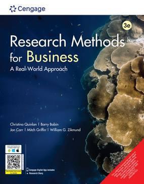 Book cover number 1 for Research Methods For Business : A Real-World Approach written by William G. Zikmund, Mitch Griffin, Christina Quinlan, Barry Babin, Jon Carr published by Cengage Learning India Private Limited