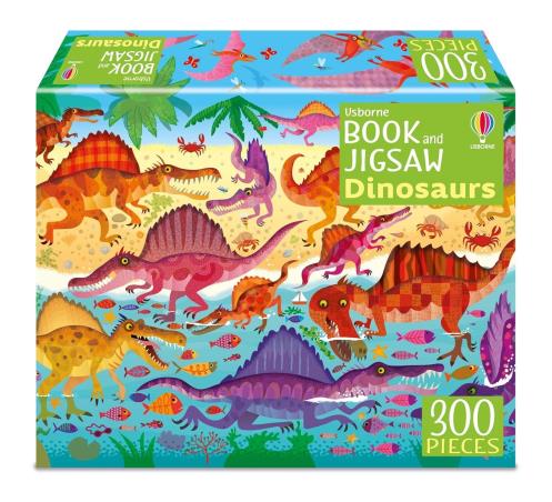 Book cover number 1 for Usborne Book And Jigsaw Dinosaurs written by Kirsteen Robson published by Usborne
