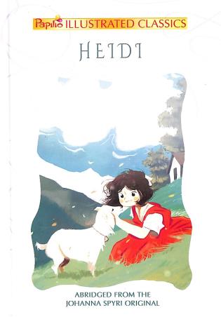 Book cover number 1 for Heidi (Papilio Illustrated Classics) written by Johanna Spyri published by Projapoti