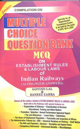 Book cover number 1 for Compilation On Multiple Choice Question Bank MCQ On Establishment Rules & Labour Laws written by Govind Lal, Kaneez Zahar published by Sardar Publications