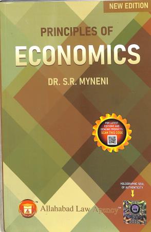 Book cover number 1 for Principles Of Economics written by S. R. Myneni published by Allahabad Law Agency