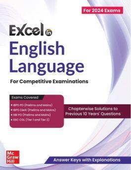 Book cover number 1 for Excel in English Language For Competitive Examinations (For 2024 Exams) written by Arun Sharma, Meenakshi Upadhyay published by McGraw Hill Education Private Limited