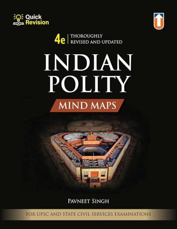 Book cover number 1 for Indian Polity Mind Maps written by Pavneet Singh published by Unique Publishers