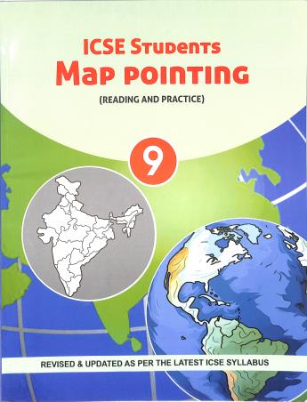 Book cover number 1 for ICSE Students Map Pointing 9 (Reading And Practice) written by NA published by Neha Publishing House