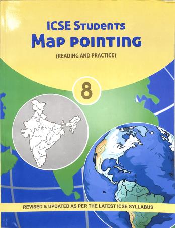 Book cover number 1 for ICSE Students Map Pointing 8 (Reading And Practice) written by NA published by Neha Publishing House