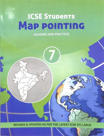Book cover number 1 for ICSE Students Map Pointing 7 (Reading And Practice) written by NA published by Neha Publishing House