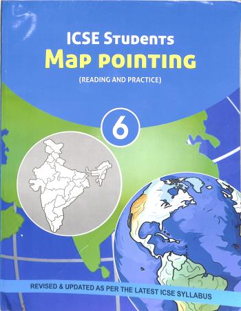Book cover number 1 for ICSE Students Map Pointing 6 (Reading And Practice) written by NA published by Neha Publishing House