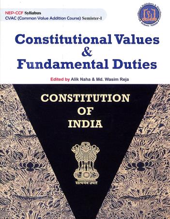 Book cover number 1 for Constitutional Values And Fundamental Duties Sem- 1 CVAC written by Alik Naha published by Spellbound Publishers & Distributors