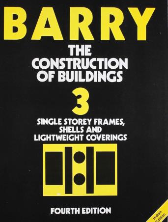 Book cover number 1 for Barry The Construction Of Buildings 3 written by R. Barry published by Affiliated East West Press