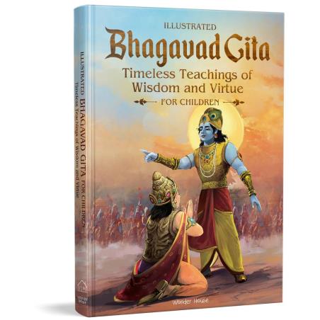 Book cover number 1 for Illustrated Bhagavad Gita written by Shubha Vilas published by Wonder House
