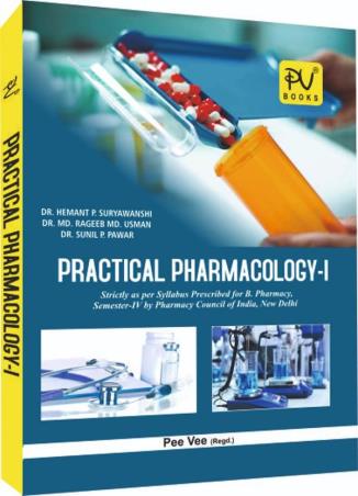 Book cover number 1 for Practical Pharmacology 1 (B. Pharmacy Semester 4) written by Sunil P. Pawar, Hement P. Suryawanshi, Rageeb M. D. Usman published by S. Vikas And Company (Medical Publishers)
