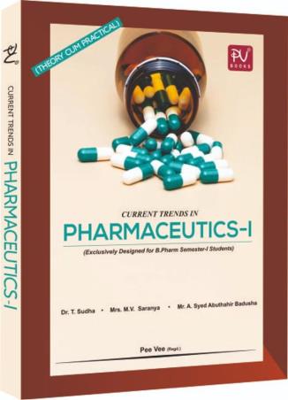 Book cover number 1 for Current Trends In Pharmaceutics-1 : B. Pharm Semester-1 written by T. Sudha, A. Syed Abuthathir Badusha, M. V. Saranya published by S. Vikas And Company (Medical Publishers)