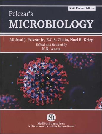 Book cover number 1 for Pelczar's Microbiology written by Noel R. Krieg, Micheal J. Pelczar, E. C. S. Chain published by MedTech Science Press