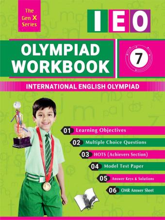 Book cover number 1 for IEO Olympiad Workbook 7 (International English Olympiad) written by NA published by V&S Publishers